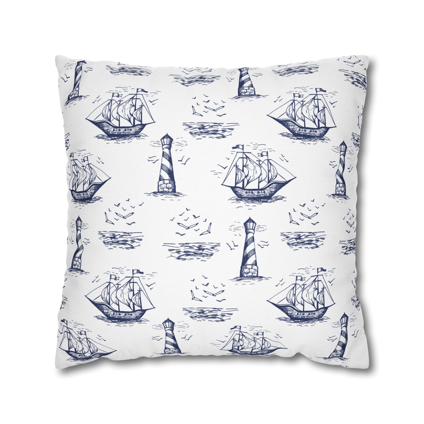 Nautical Summer Pillow Cover