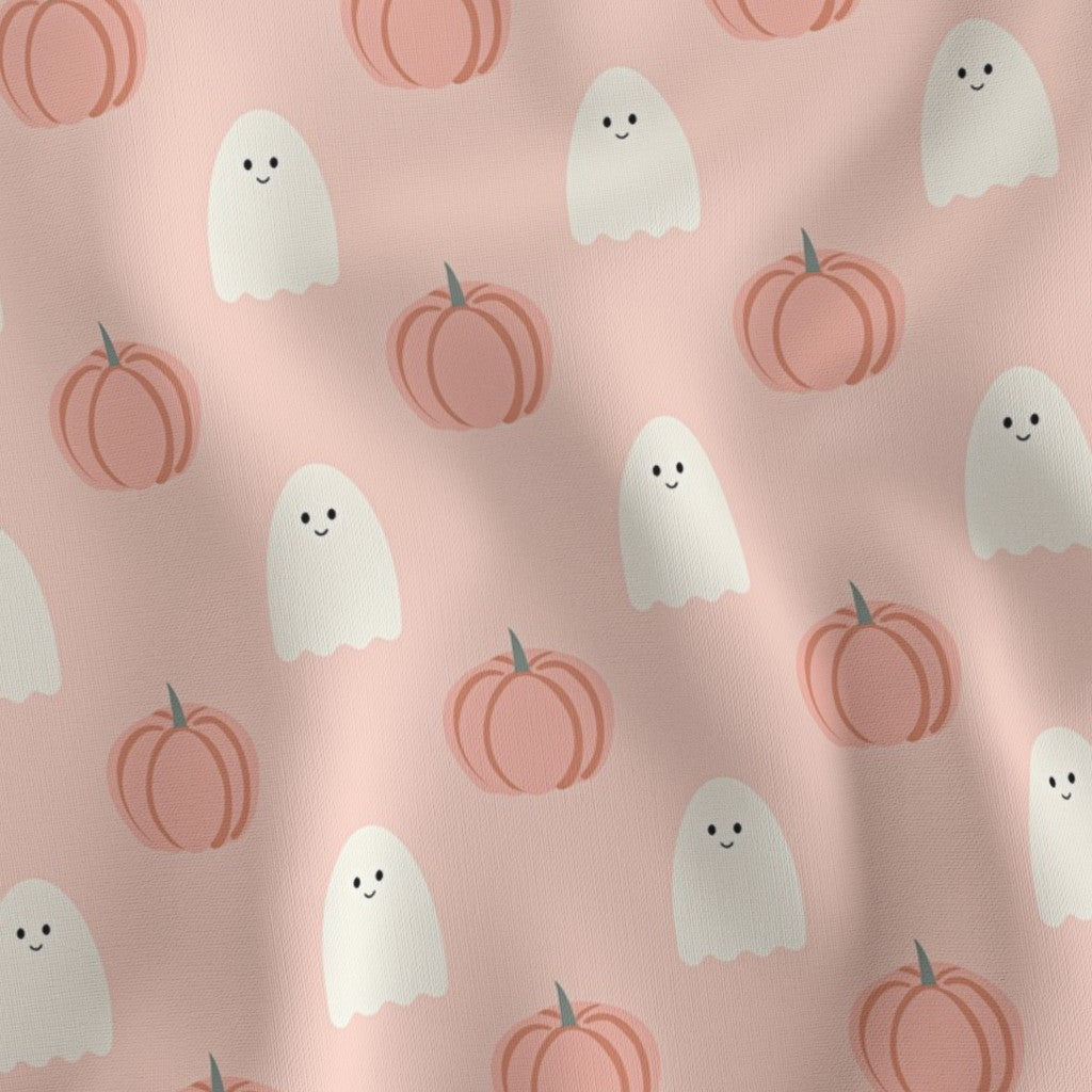 Halloween Peach Pumpkins and Ghosts
