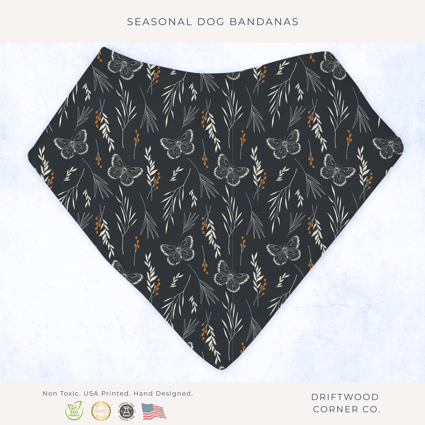 Fall Floral Dog Bandana