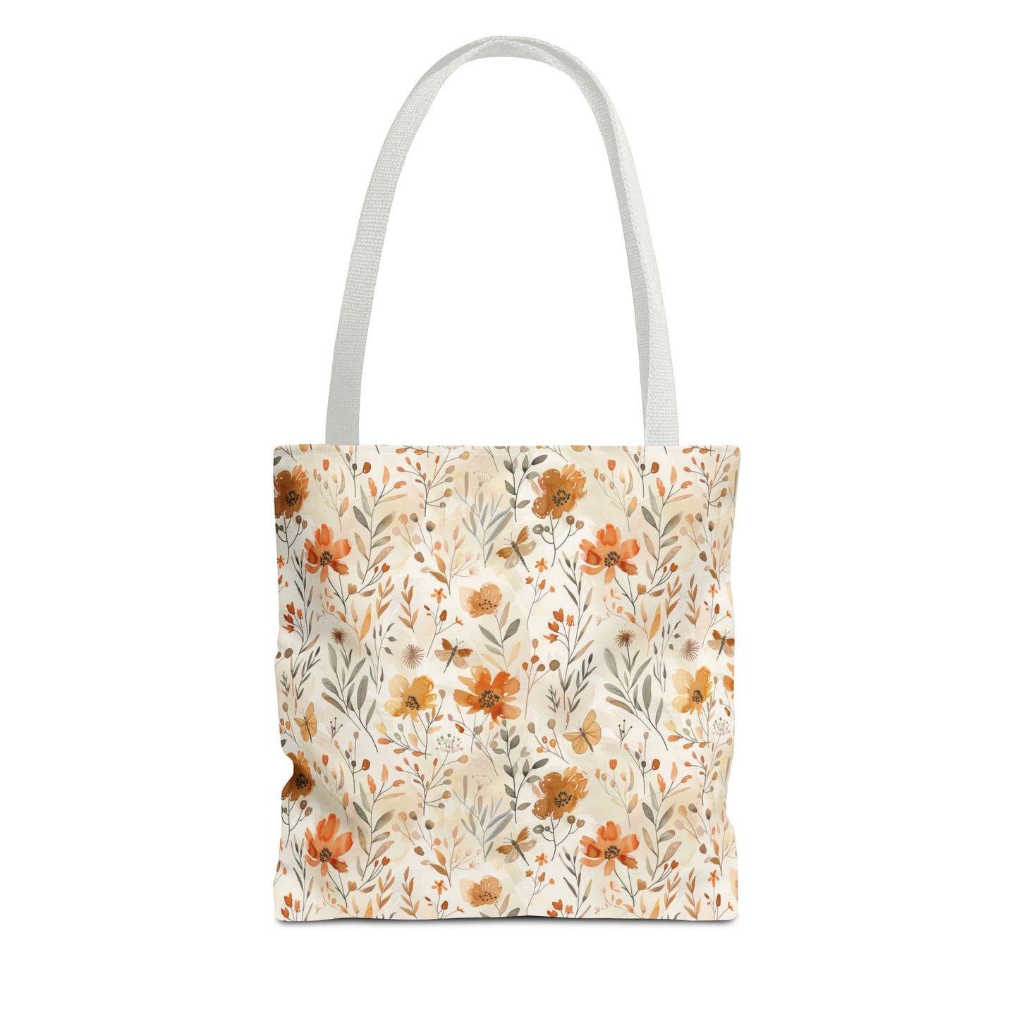 Fall Harvest Tote Bag, Autumn Floral Market Tote