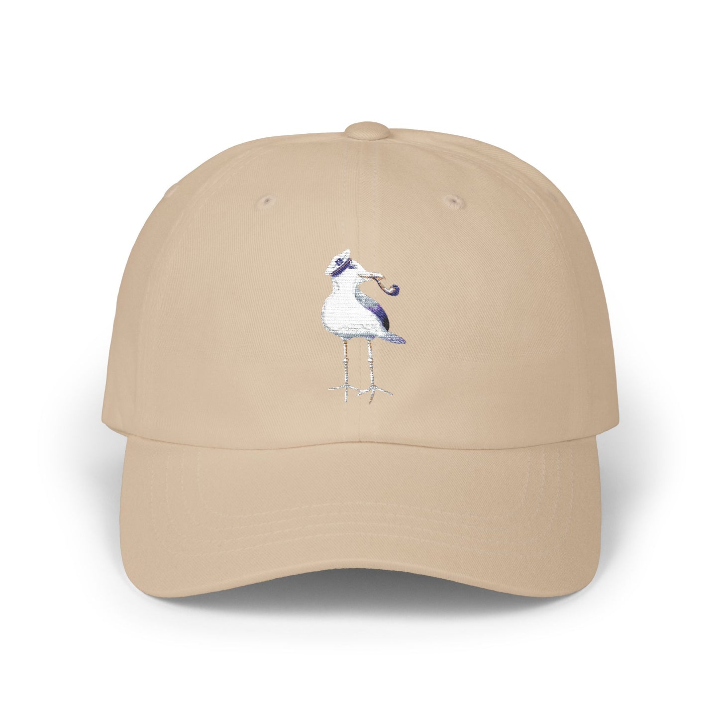Embroidered Coastal "Captain Seagull" with Pipe Hat - Summer Capsule Collection