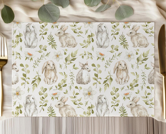 Spring Rabbits Dining Placemat