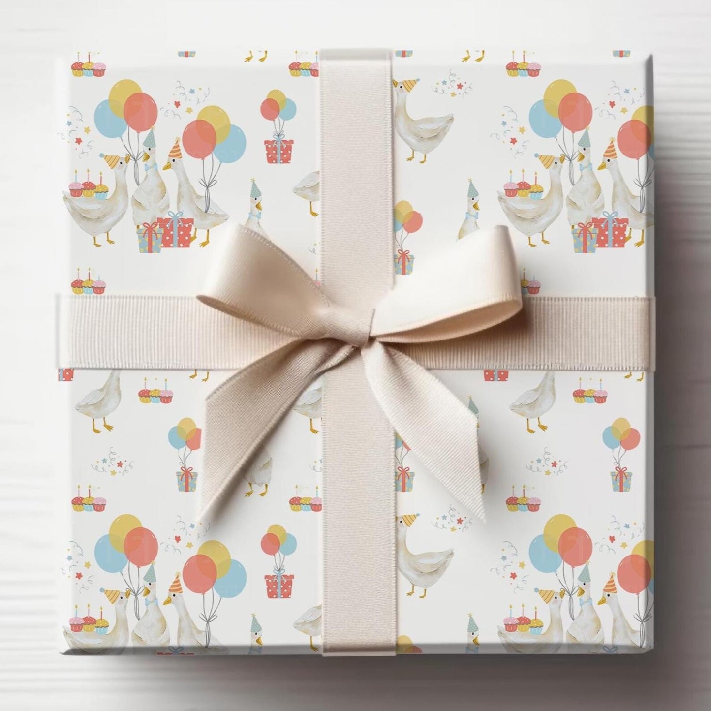 Goose Birthday Wrapping Paper