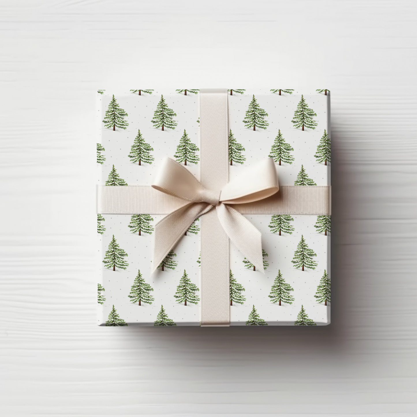 Classic Minimalist Winter Trees Gift Wrap, Christmas Wrapping Paper, Christmas Ornament Gift Wrap, Wrapping, Christmas Gifts, Holiday Trees