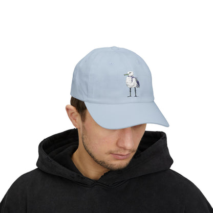 Embroidered Coastal Seagull w/ Summer Scarf Hat - Summer Capsule Collection