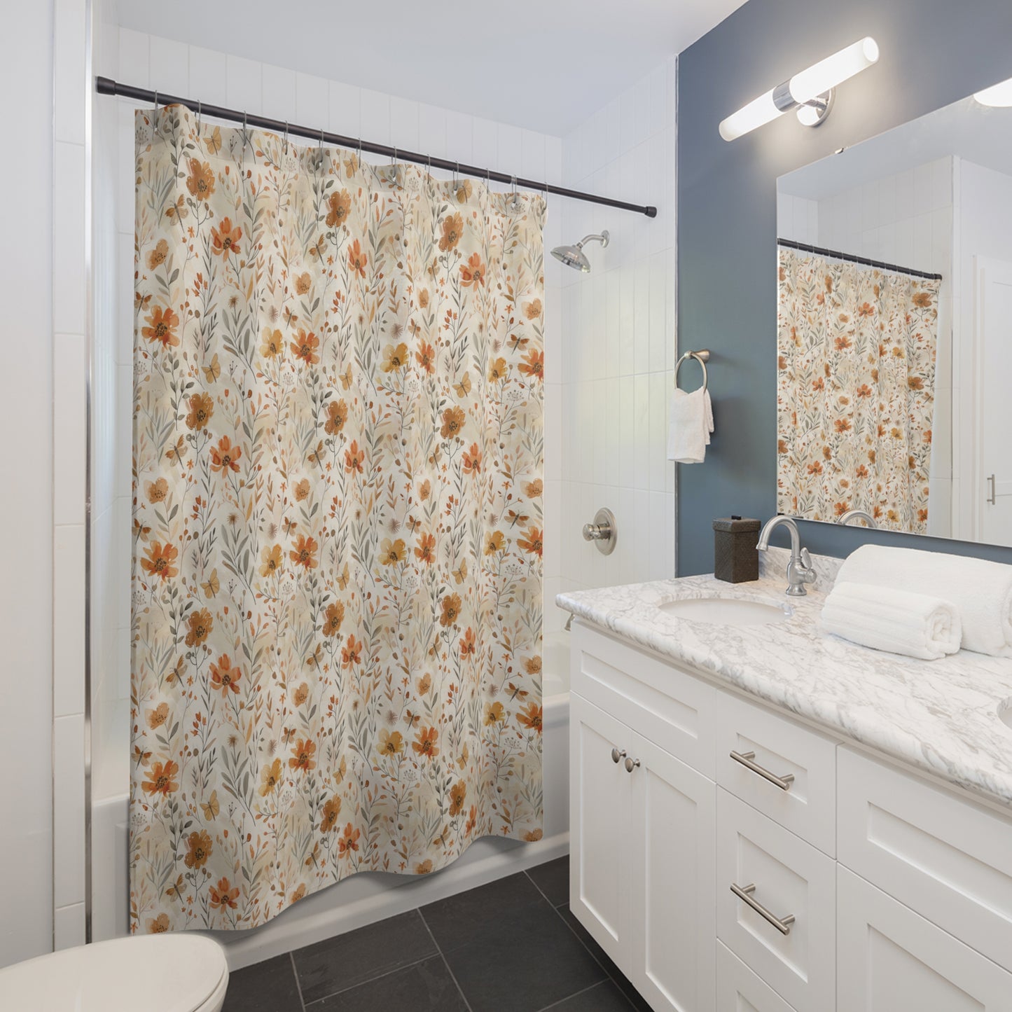Fall Botanical Shower Curtain