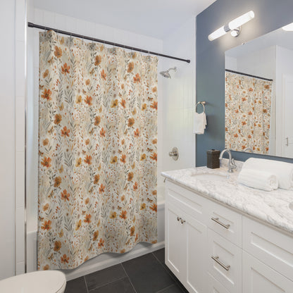 Fall Botanical Shower Curtain