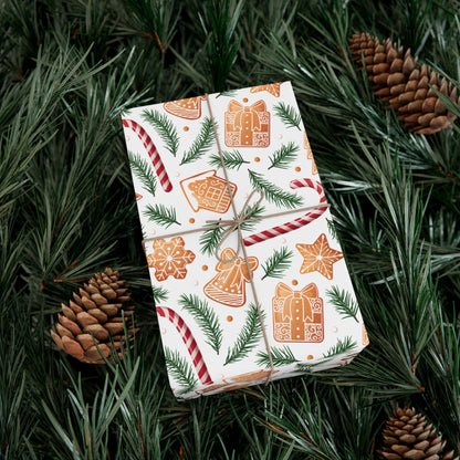 Cookies & Candy Cane Bakery Christmas Wrapping Paper