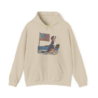 2025 New Summer Swissy Unisex Hooded Sweatshirt, Swissy Summer Hoodie, Greater Swiss Mountain Dog, Cartoon Swissy Character