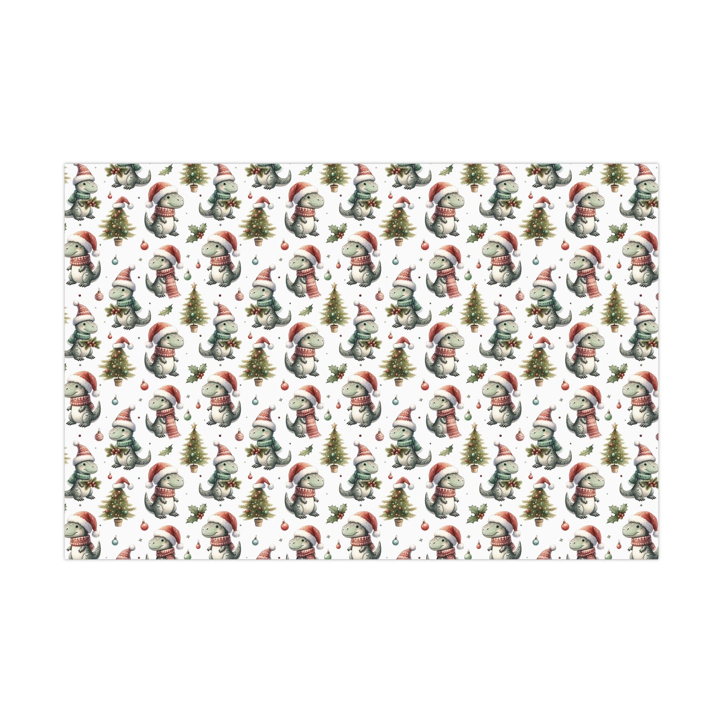 Baby Dinosaur Christmas Gift Wrap