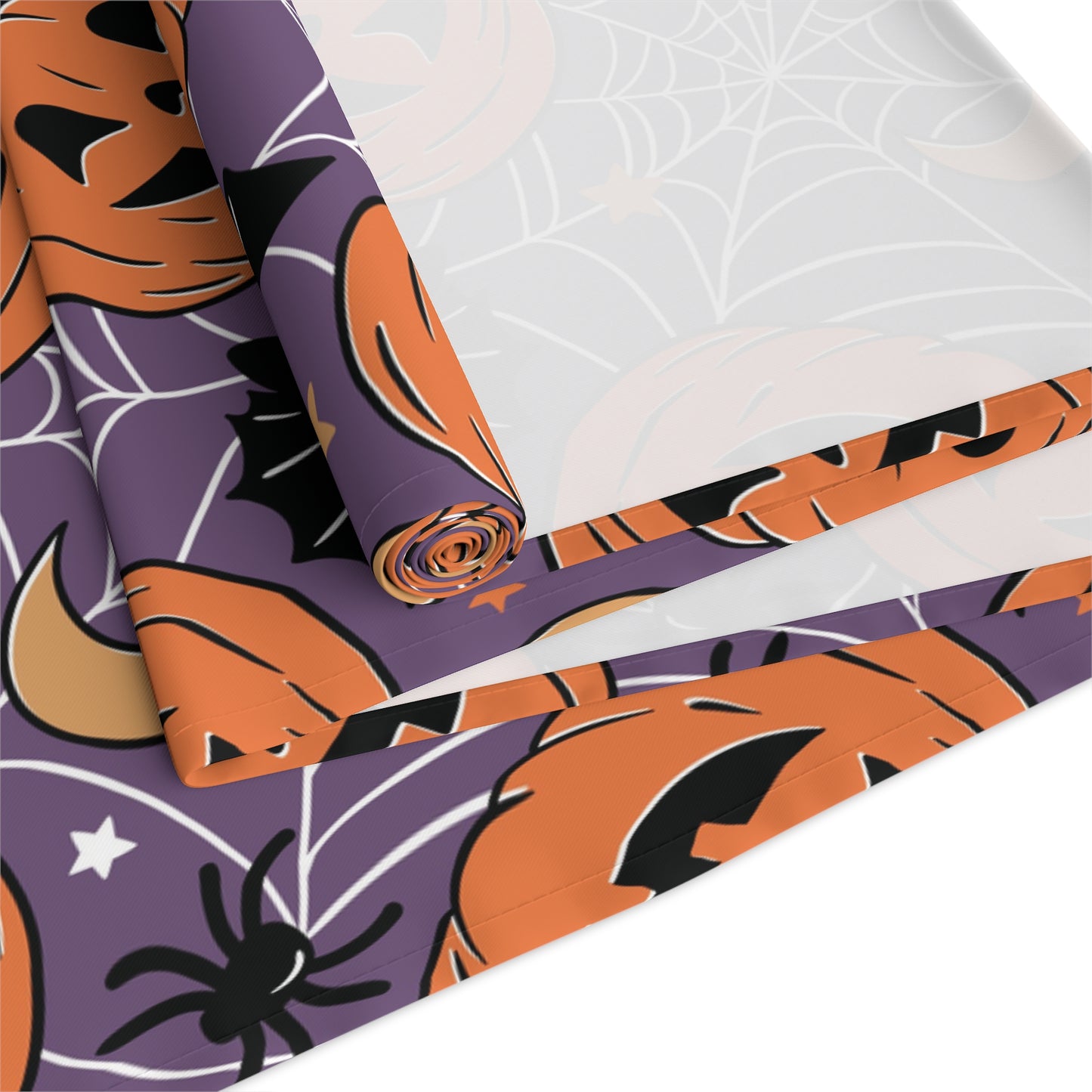 Fun Halloween Pumpkin Table Runner