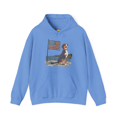 2025 New Summer Swissy Unisex Hooded Sweatshirt, Swissy Summer Hoodie, Greater Swiss Mountain Dog, Cartoon Swissy Character
