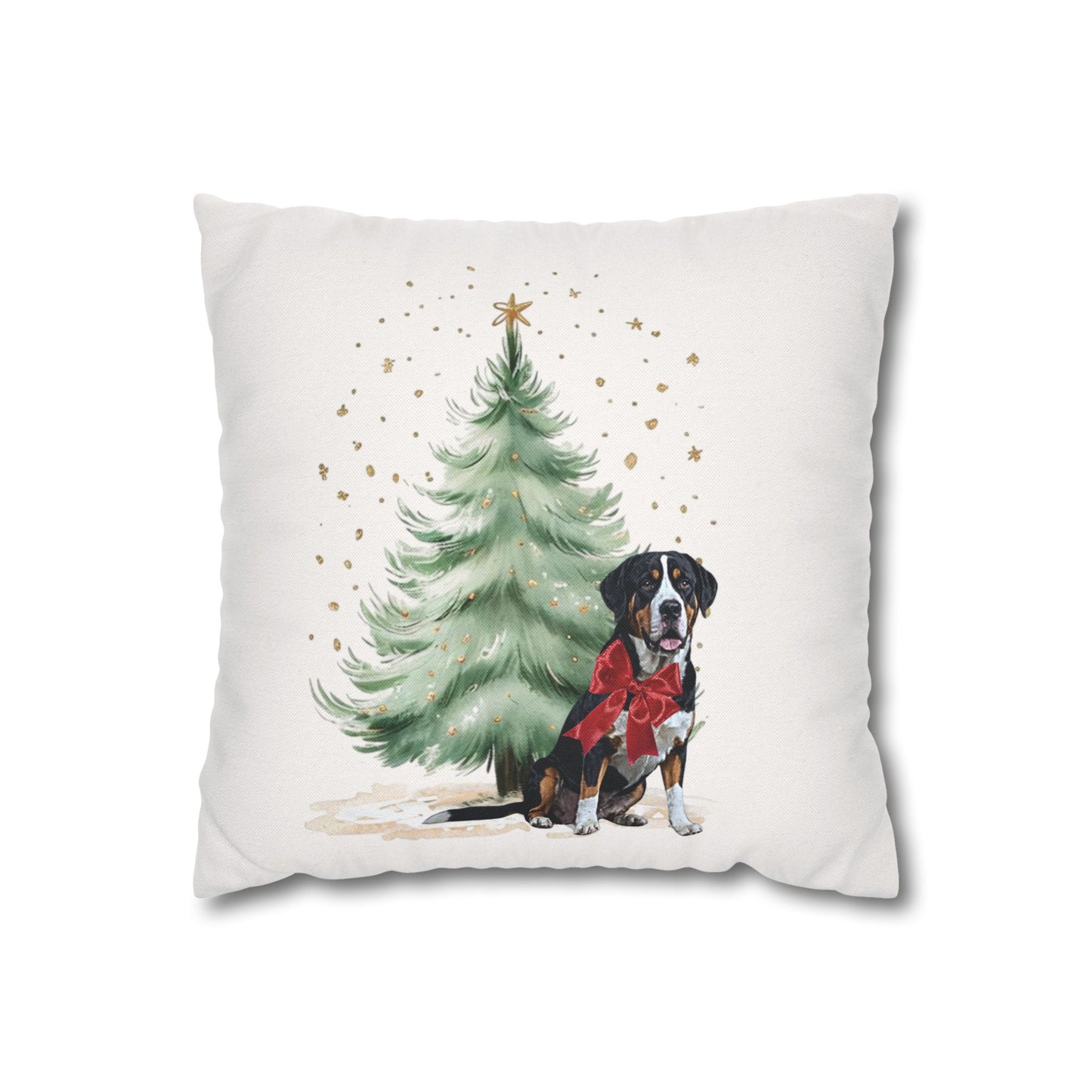 Christmas Swissy Gift Pillow Cover, Double Sided Print