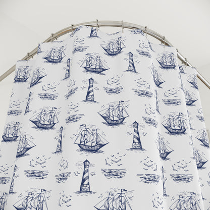 Nautical Summer Shower Curtain