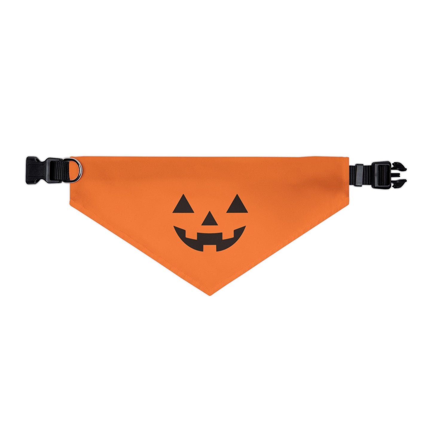 Jack-o-Lantern Halloween Dog Bandana with Collar