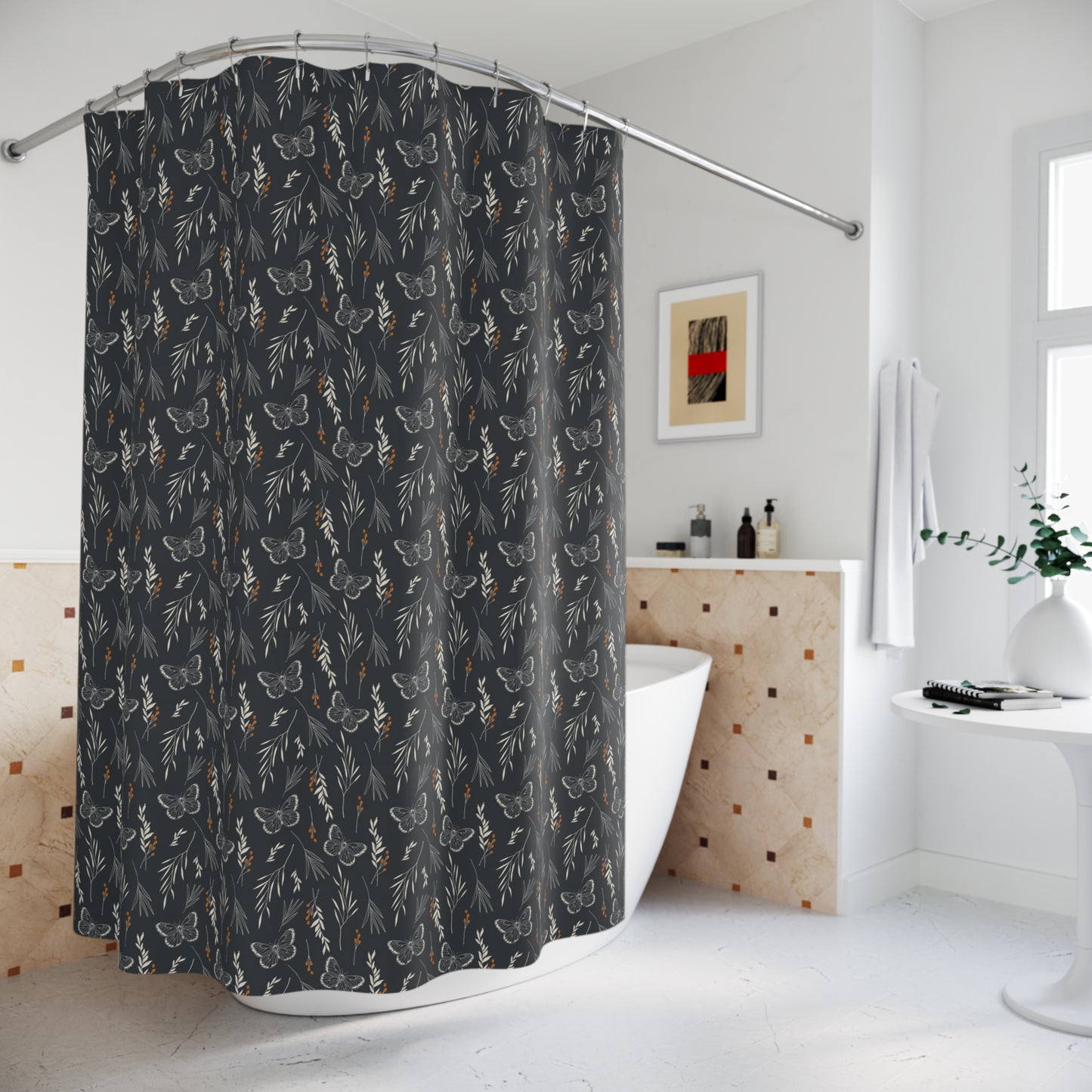 fall botanical shower curtain