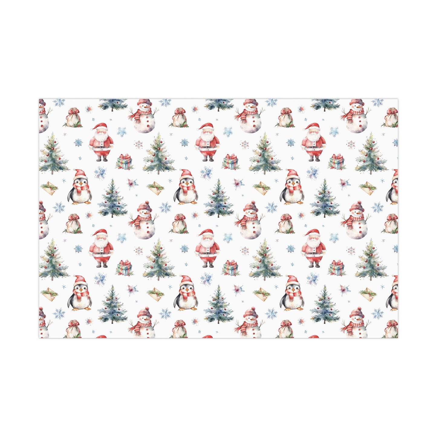 Christmas Penguin Gift Wrap