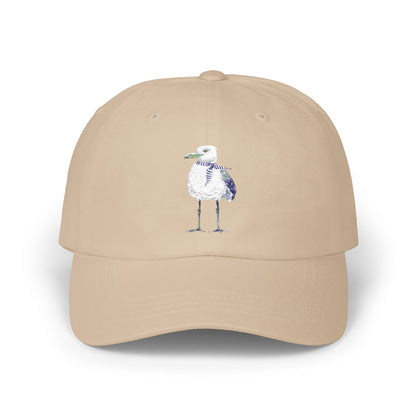 Embroidered Coastal Seagull w/ Summer Scarf Hat - Summer Capsule Collection