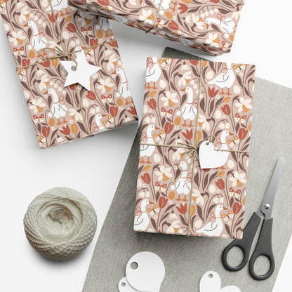 Fall Geese Wrapping Paper