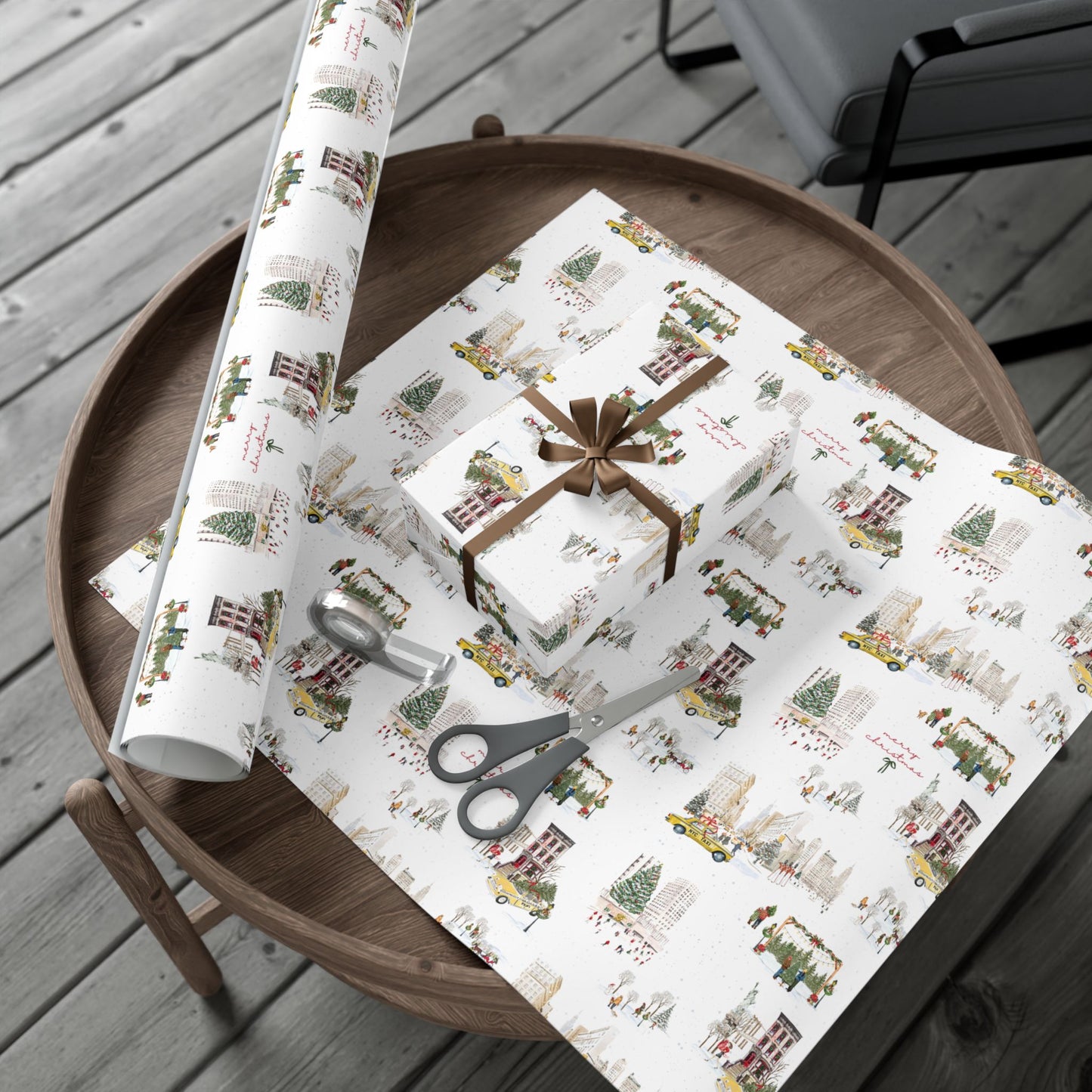 NYC Christmas Wrapping Paper