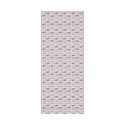 Summer Patriotic Coquette Wrapping Paper