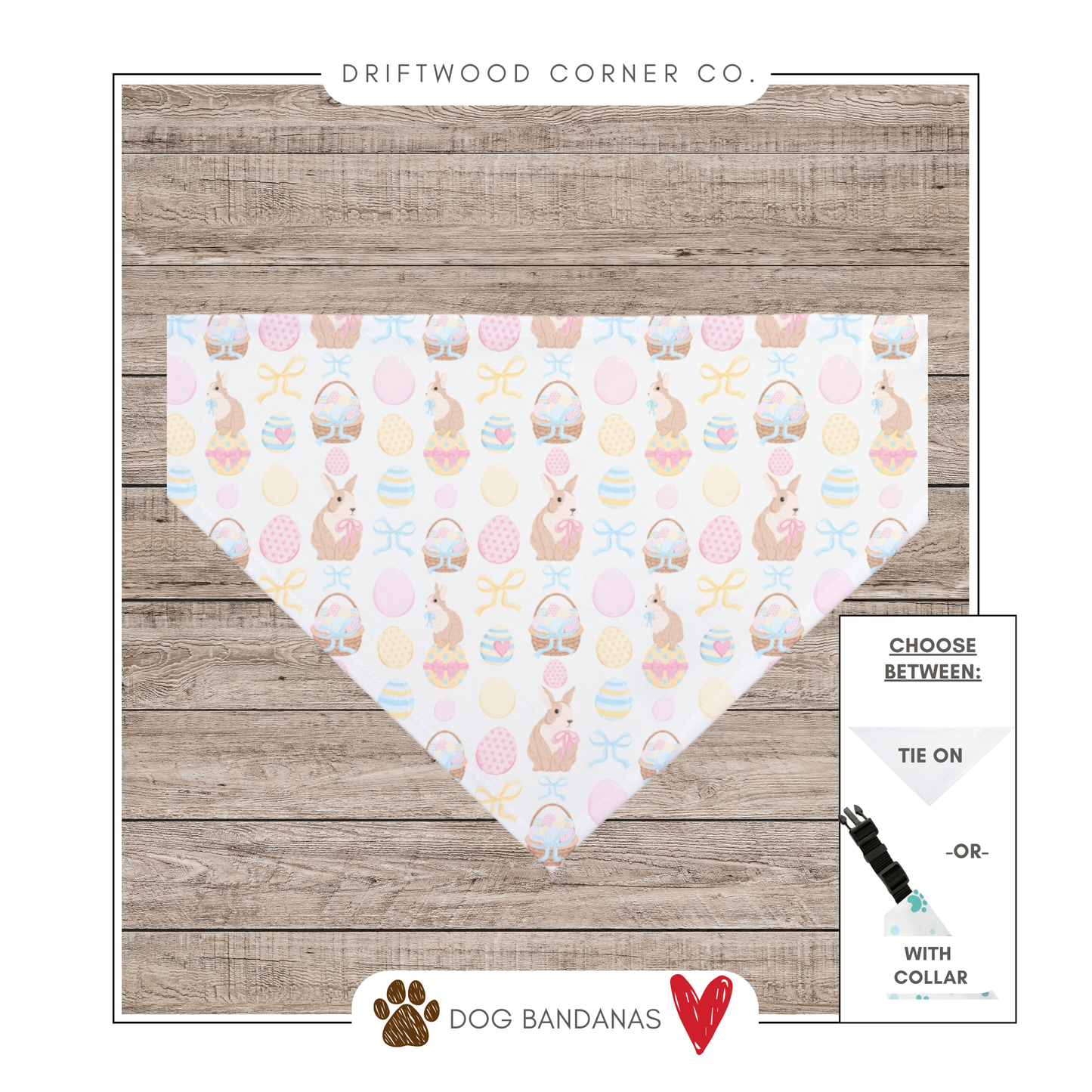 Copy of Easter Dog Bandana, Spring Dog Apparel