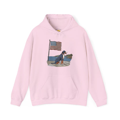 2025 New Summer Swissy Unisex Hooded Sweatshirt, Swissy Summer Hoodie, Greater Swiss Mountain Dog, Cartoon Swissy Character