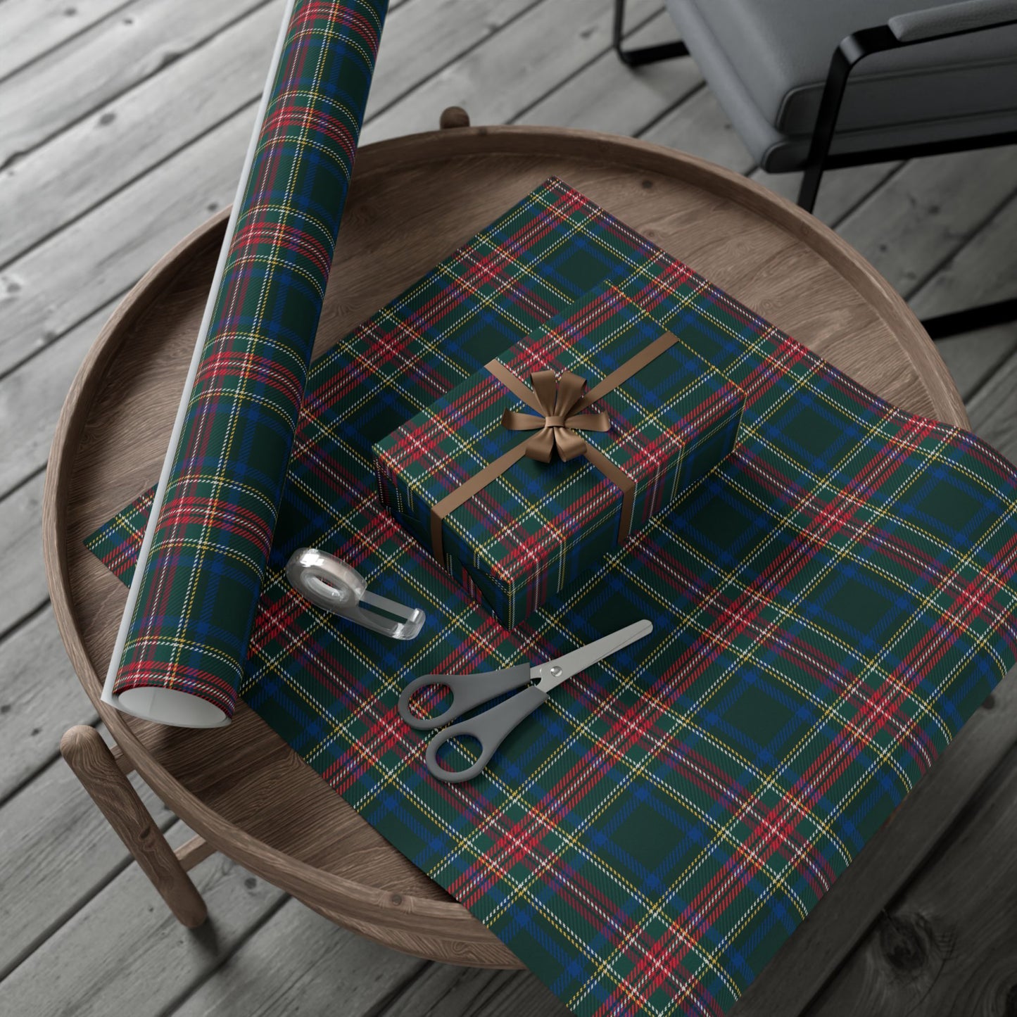 Ralph Lauren Inspired Christmas Tartan Plaid Wrapping