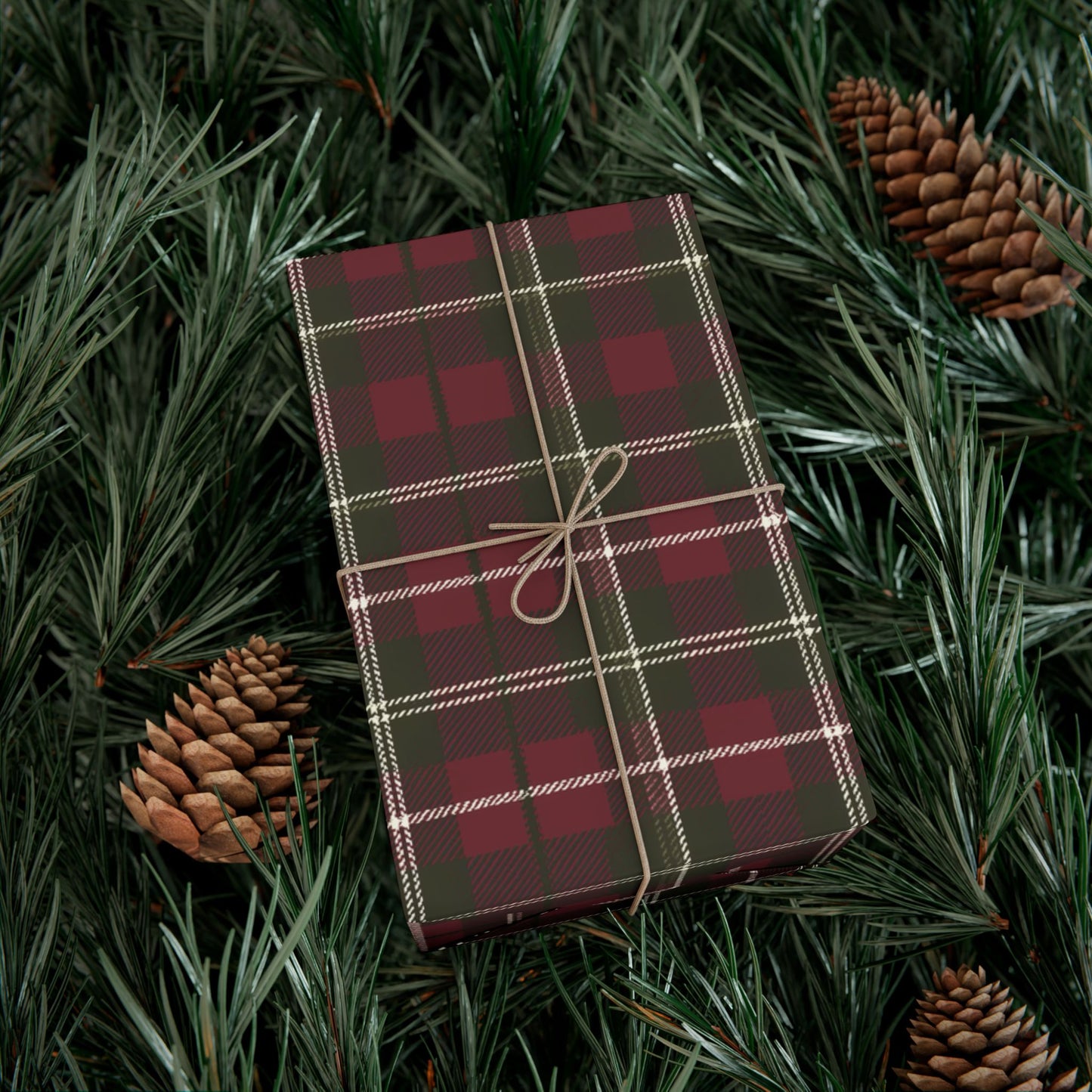 Ralph Lauren Inspired Christmas, Tartan Plaid Wrapping