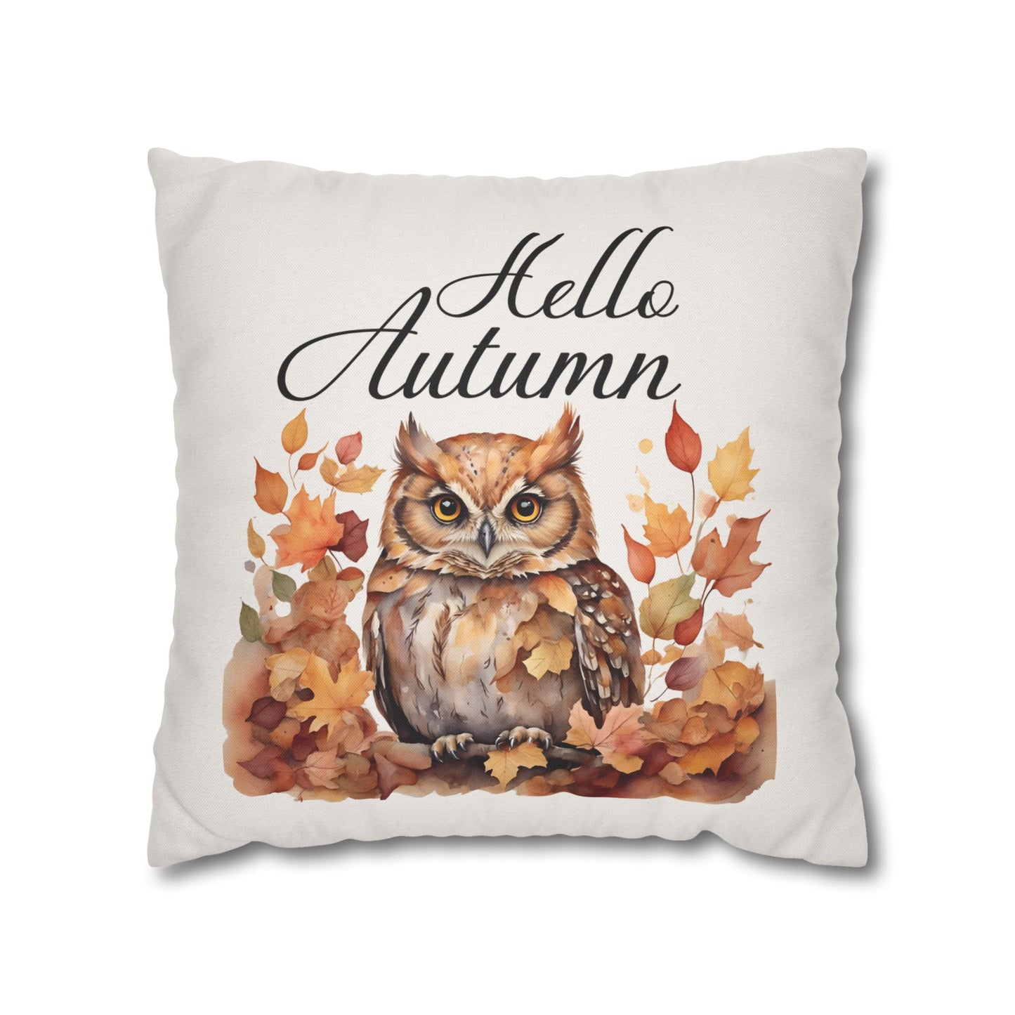 Fall Owl Pillow Cover