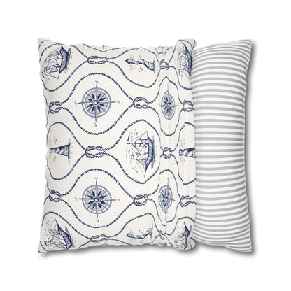 Nautical Summer Pillow Cover, Summer Home Decor, Boat House, Beach House, Marina