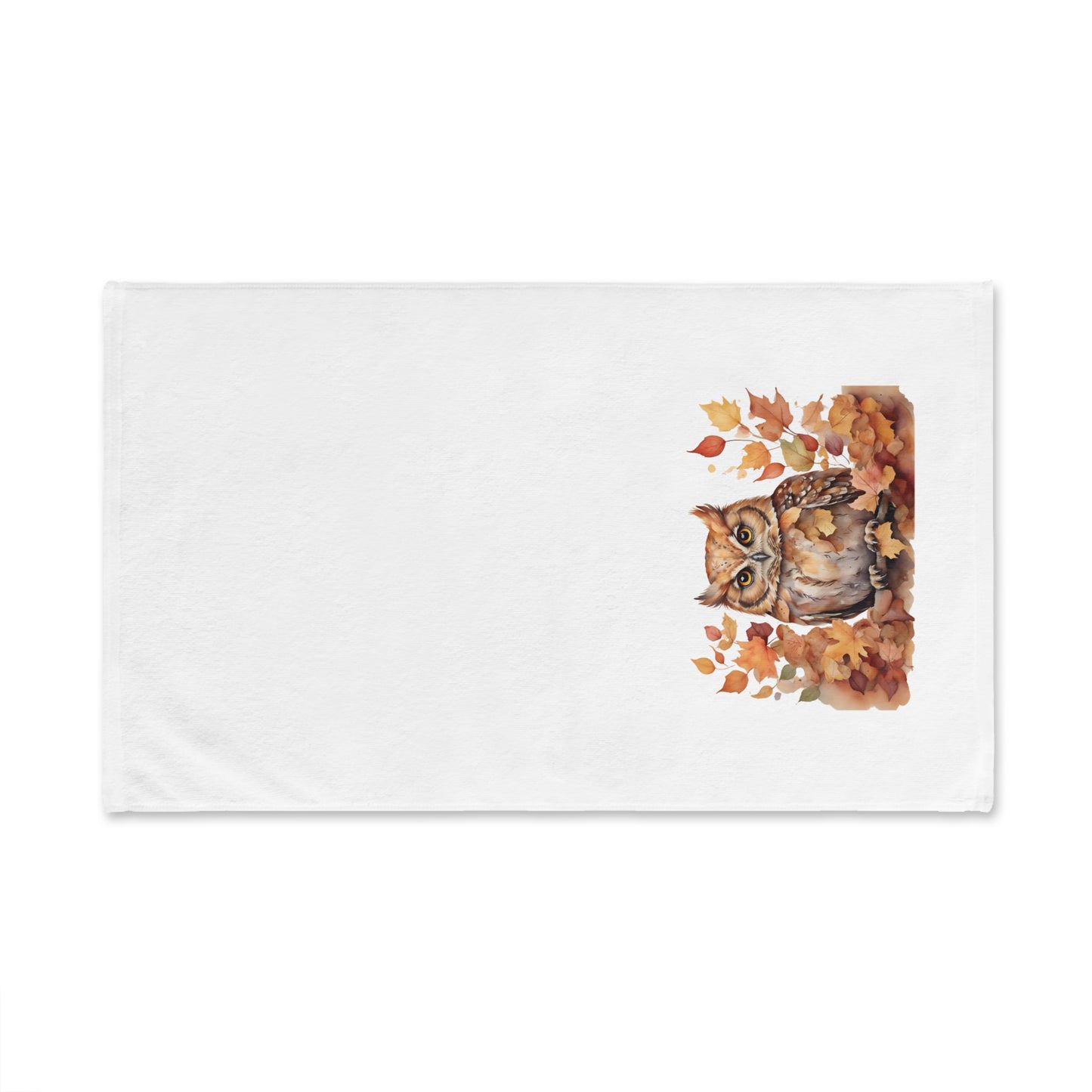 Owl Fall Harvest Hand Towel