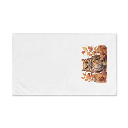 Owl Fall Harvest Hand Towel