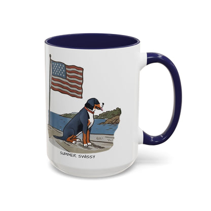 Summer Swissy in the USA Mug