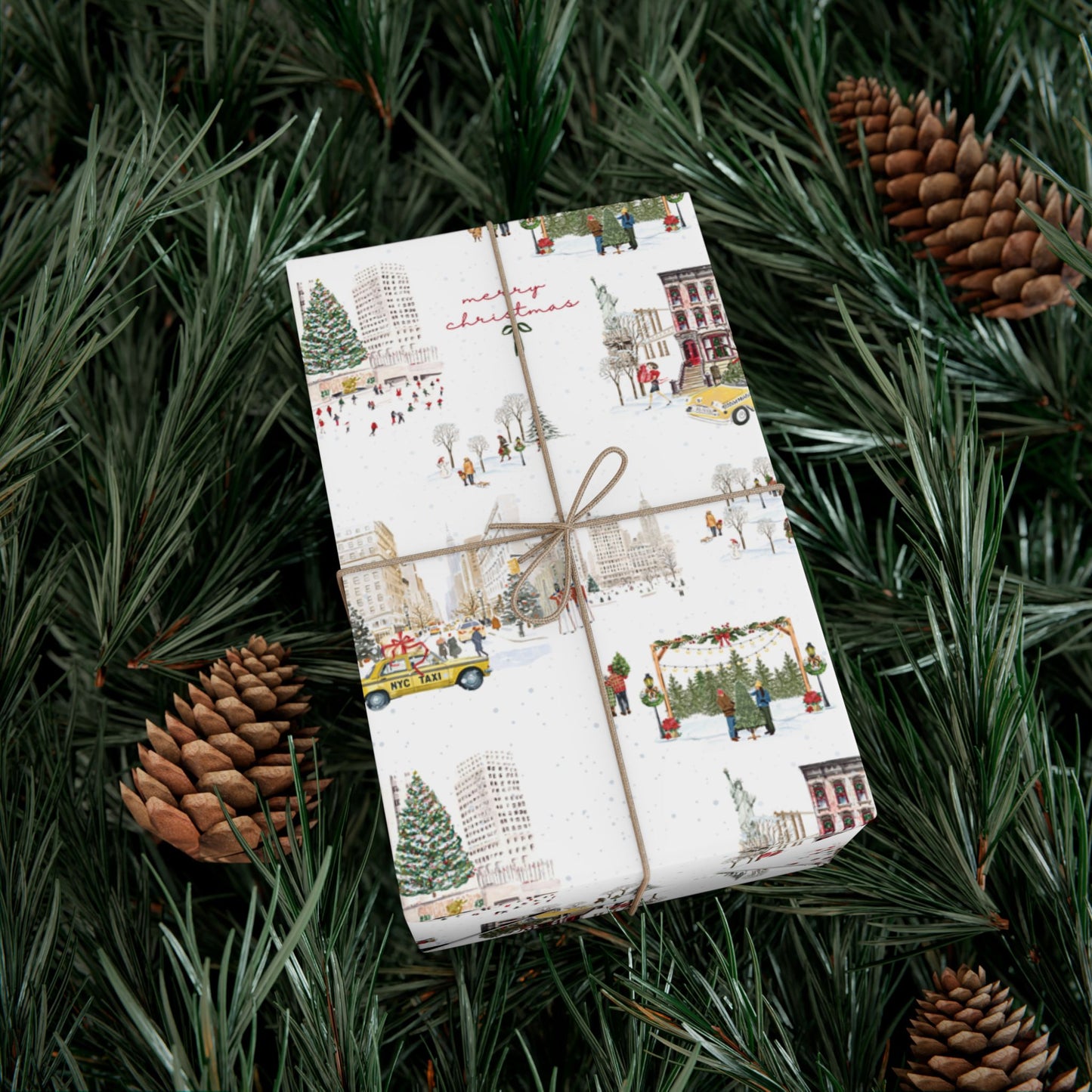 NYC Christmas Wrapping Paper