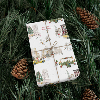 NYC Christmas Wrapping Paper