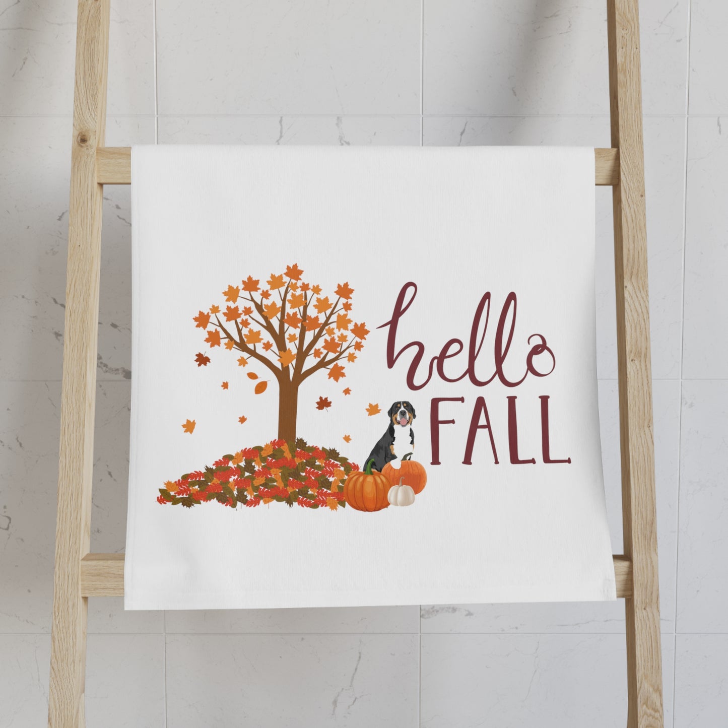 Hello Fall Swissy Kitchen Towel