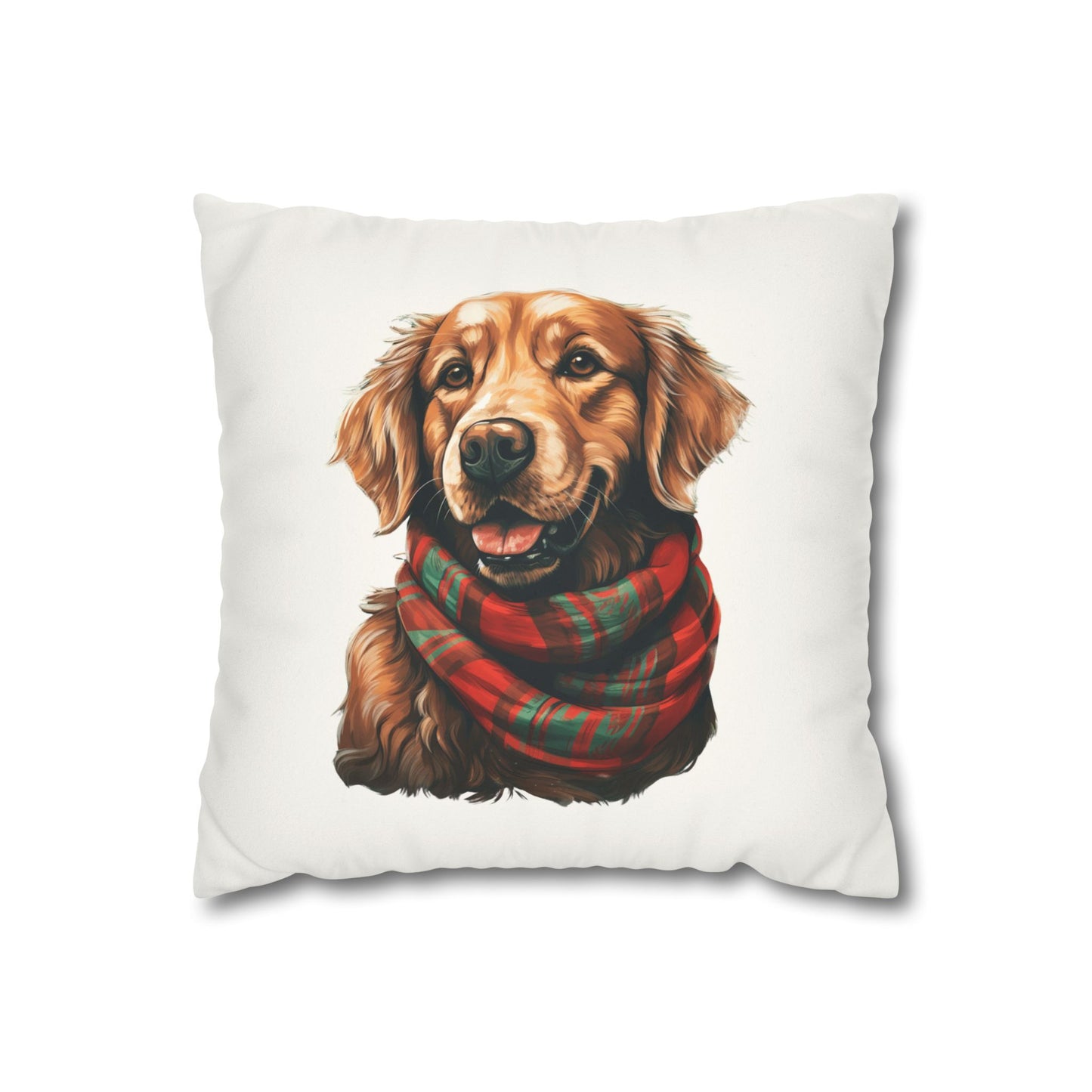 Premium Golden Retriever Christmas Pillow Cover