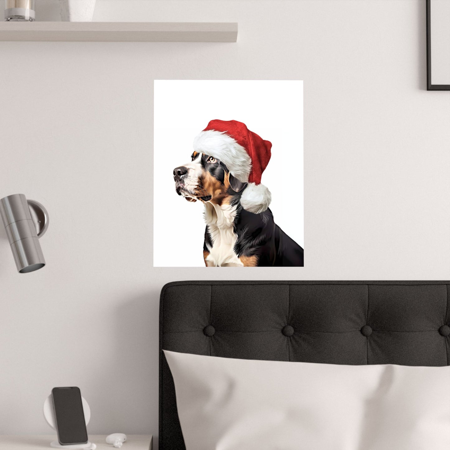 Swissy Christmas Wall Art Print