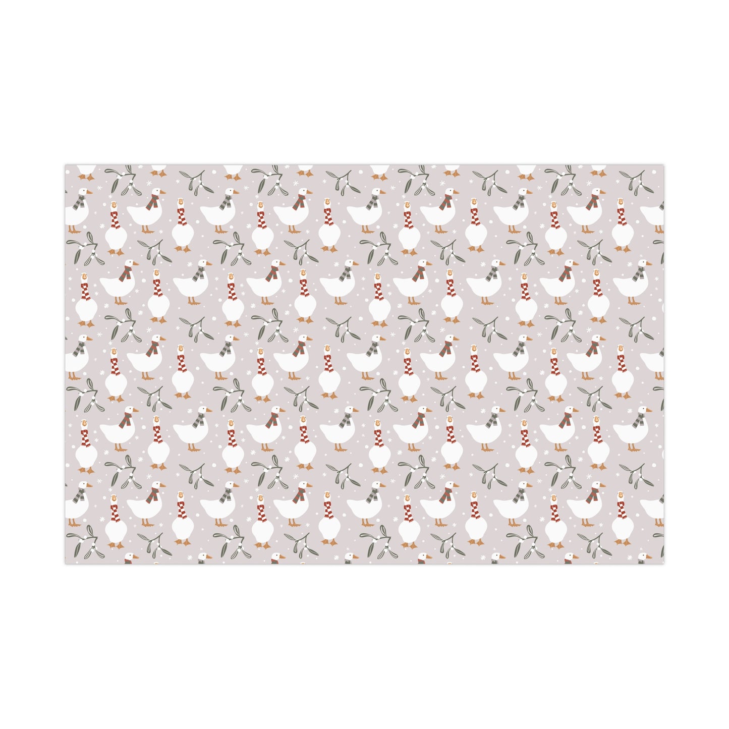 Christmas Goose Gift Wrap, Christmas Wrapping Paper, Christmas Geese Gift Wrap, Wrapping, Christmas Gifts