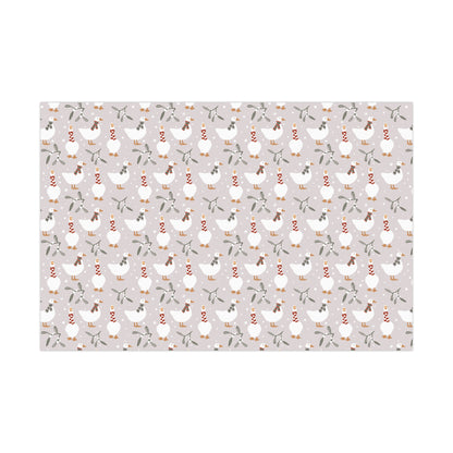 Christmas Goose Gift Wrap, Christmas Wrapping Paper, Christmas Geese Gift Wrap, Wrapping, Christmas Gifts