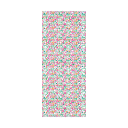 Floral Preppy Birthday Wrapping Paper