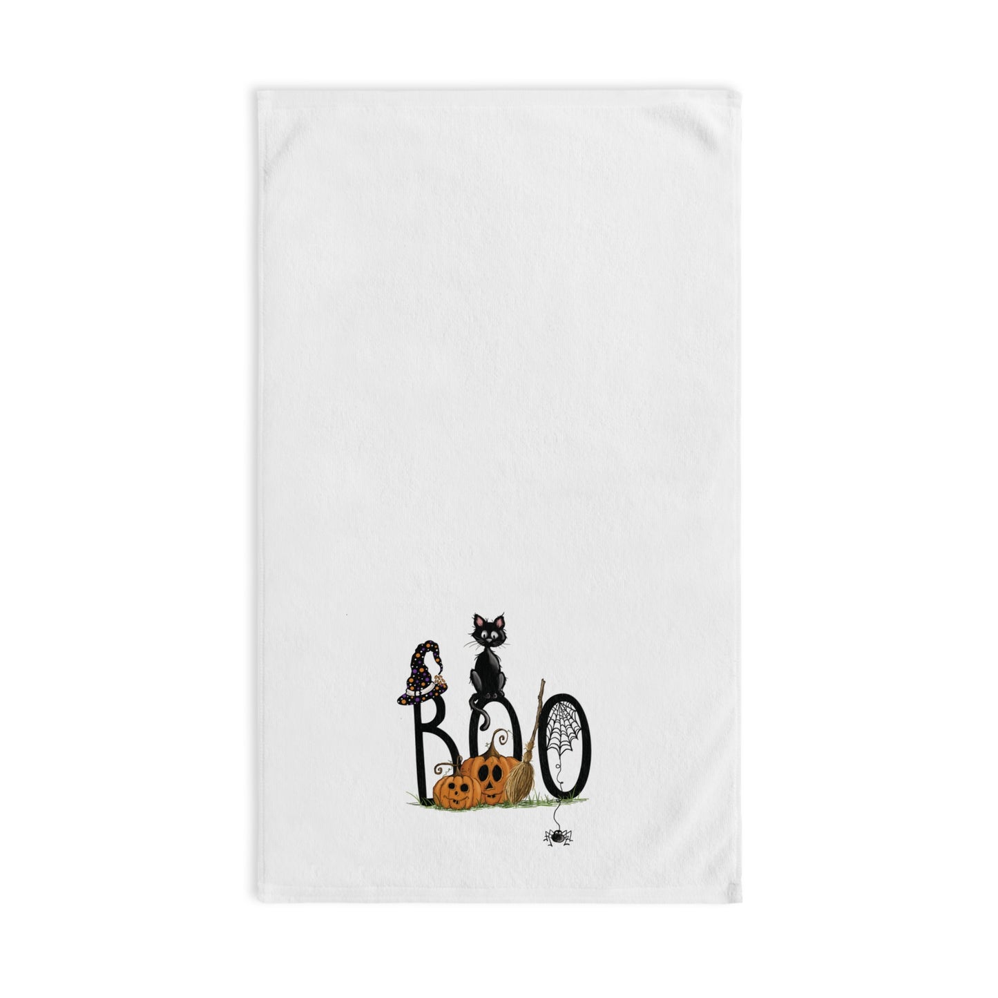 Halloween Cat Fall Hand Towel