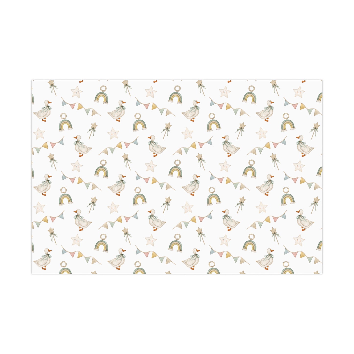 Neutral Goose Baby Shower Wrapping Paper, Baby Shower Wrapping Paper, Baby Shower Gift, Baby boy, Baby Girl, Baby Shower