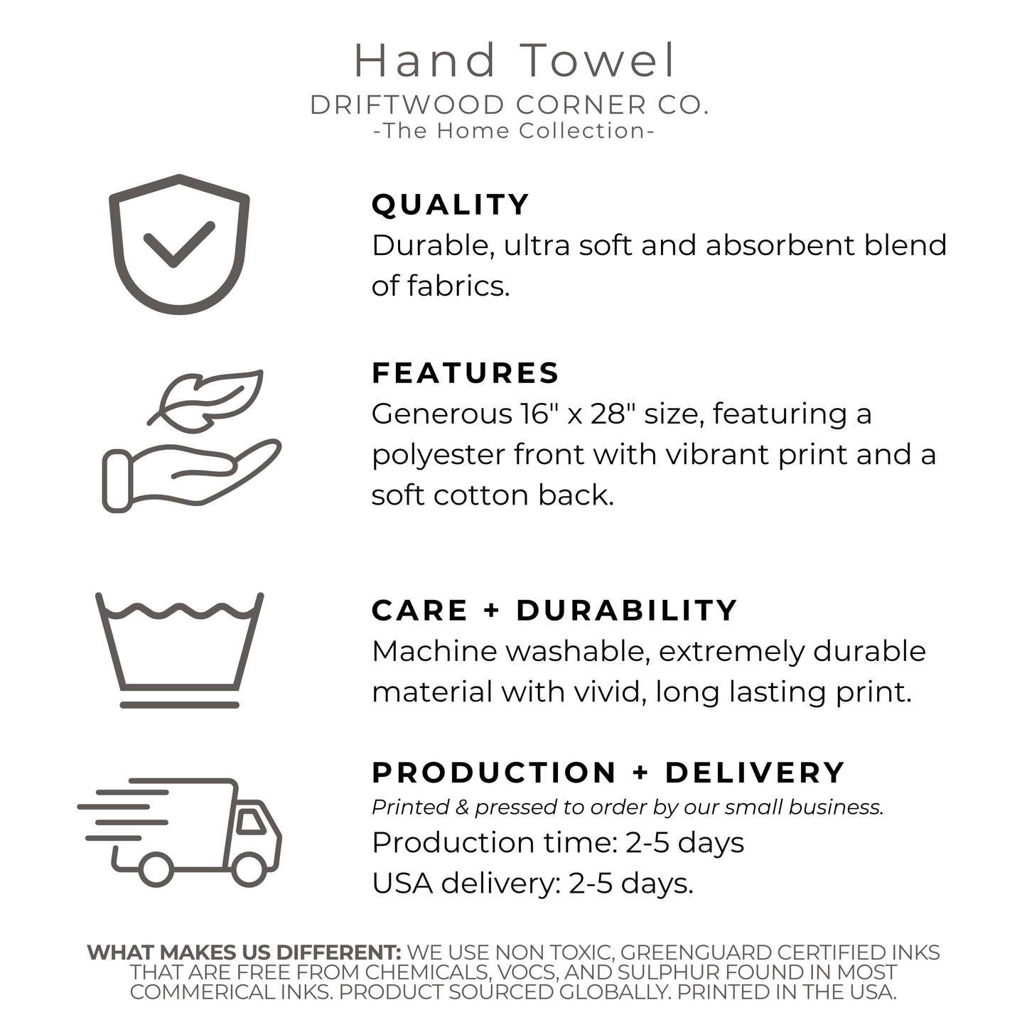 Spring Kitchen & Bath Hand Towel