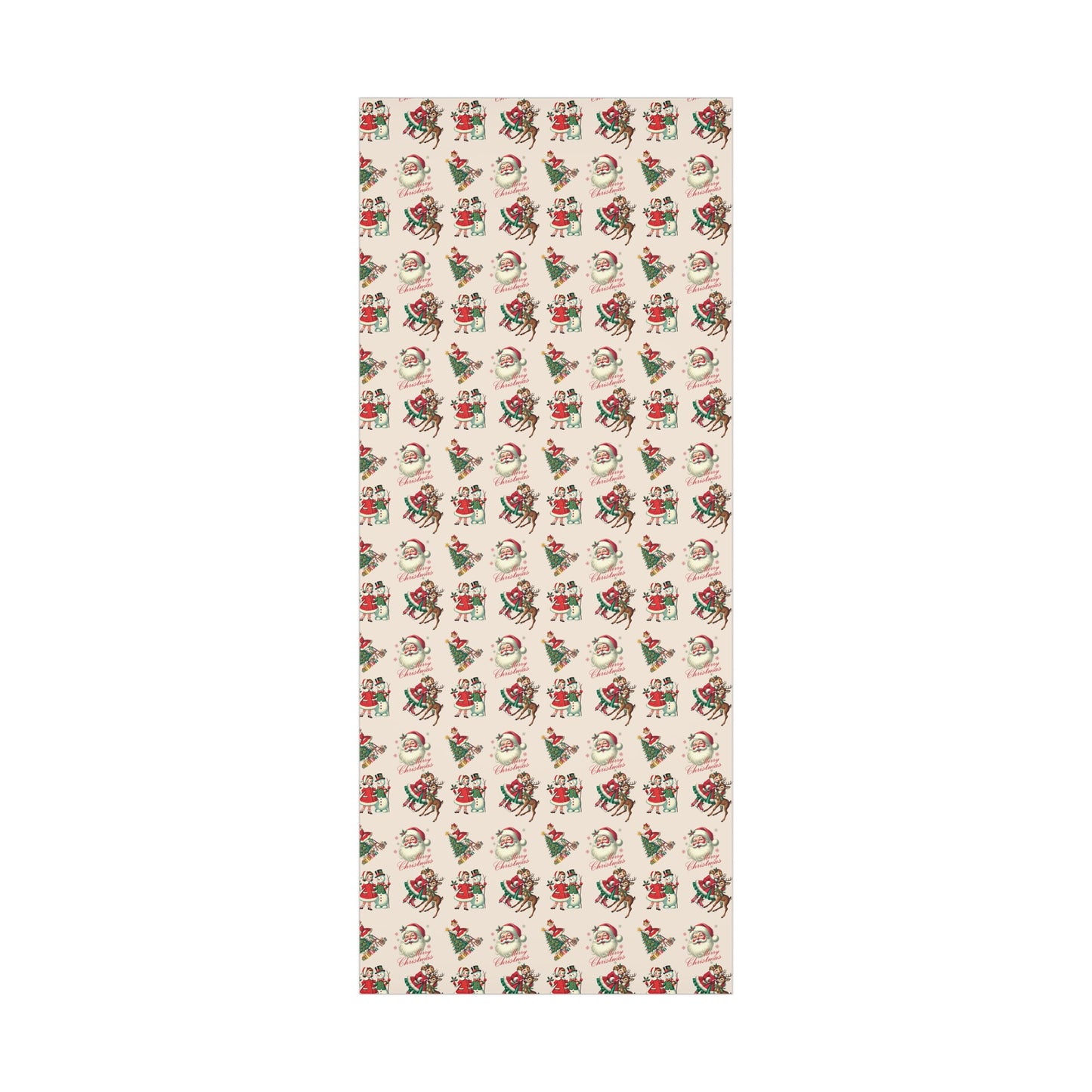 Vintage Retro Christmas Wrapping Paper, Classic Christmas Gift Wrap Roll, Holiday Gift Wrap, Christmas Paper, Gift Wrap, 1950's, 1960's