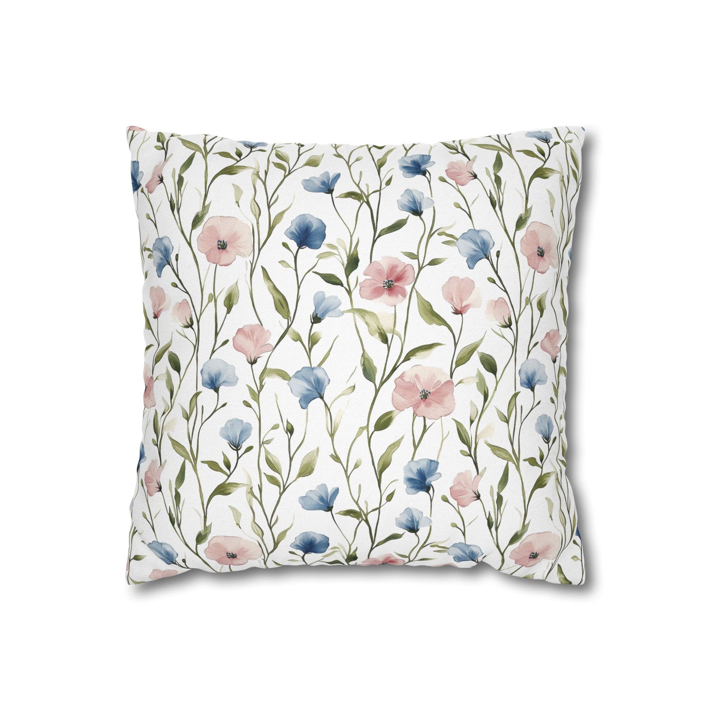 Spring Floral Throw Pillow Cover