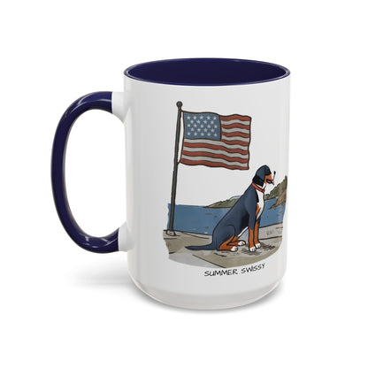 Summer Swissy in the USA Mug