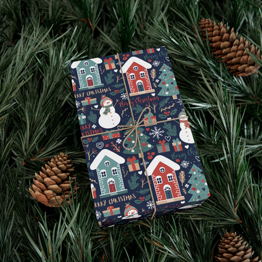 Christmas Village Gift Wrap