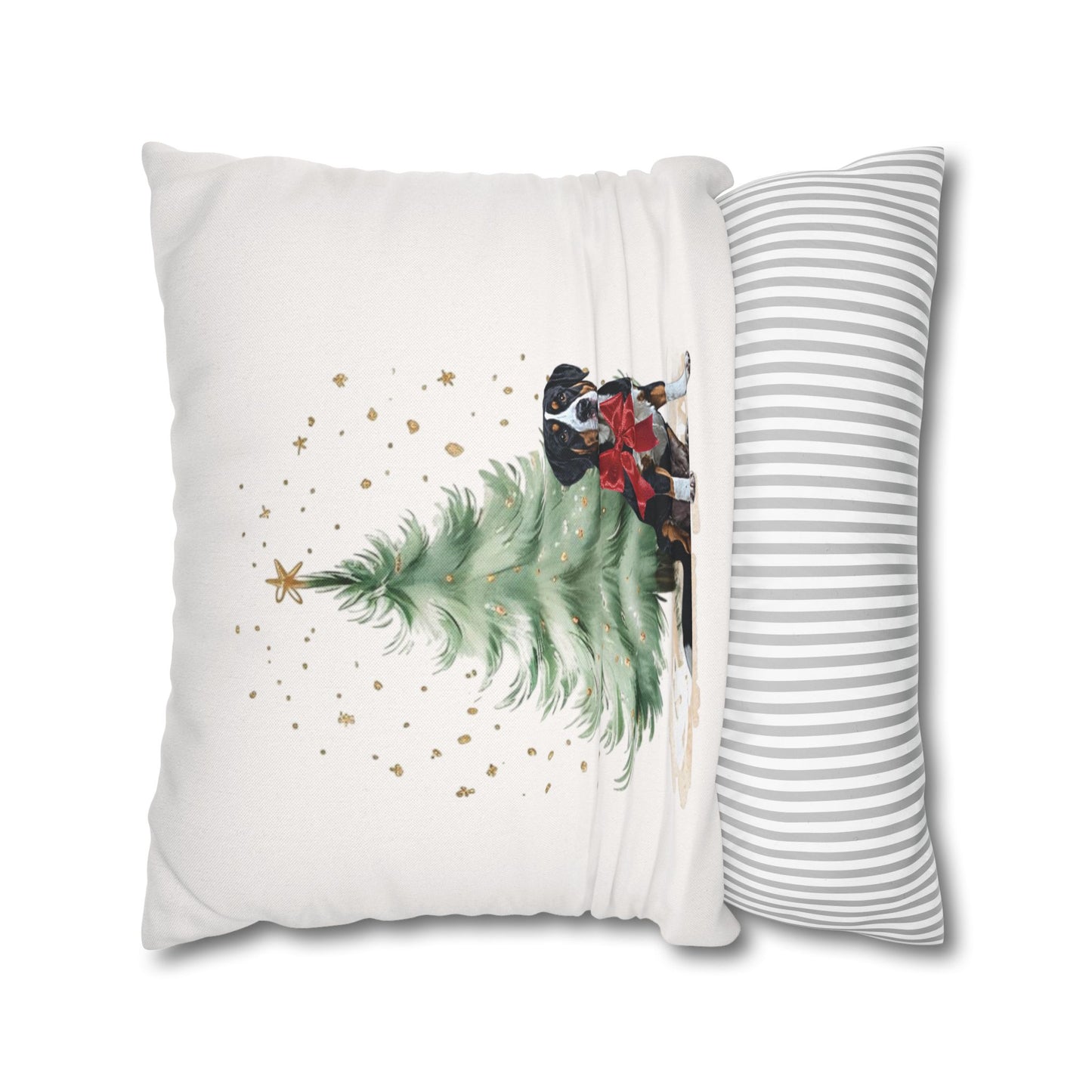 Christmas Swissy Gift Pillow Cover, Double Sided Print